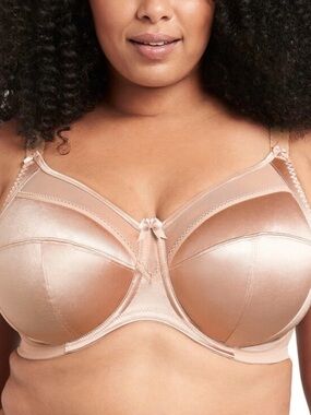 Goddess Keira Satin Underwire Bra | 36G (US) | Nude | NWT